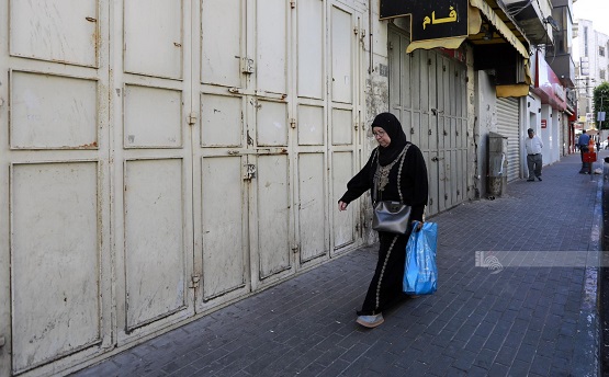 إضراب تجاري في رام الله 