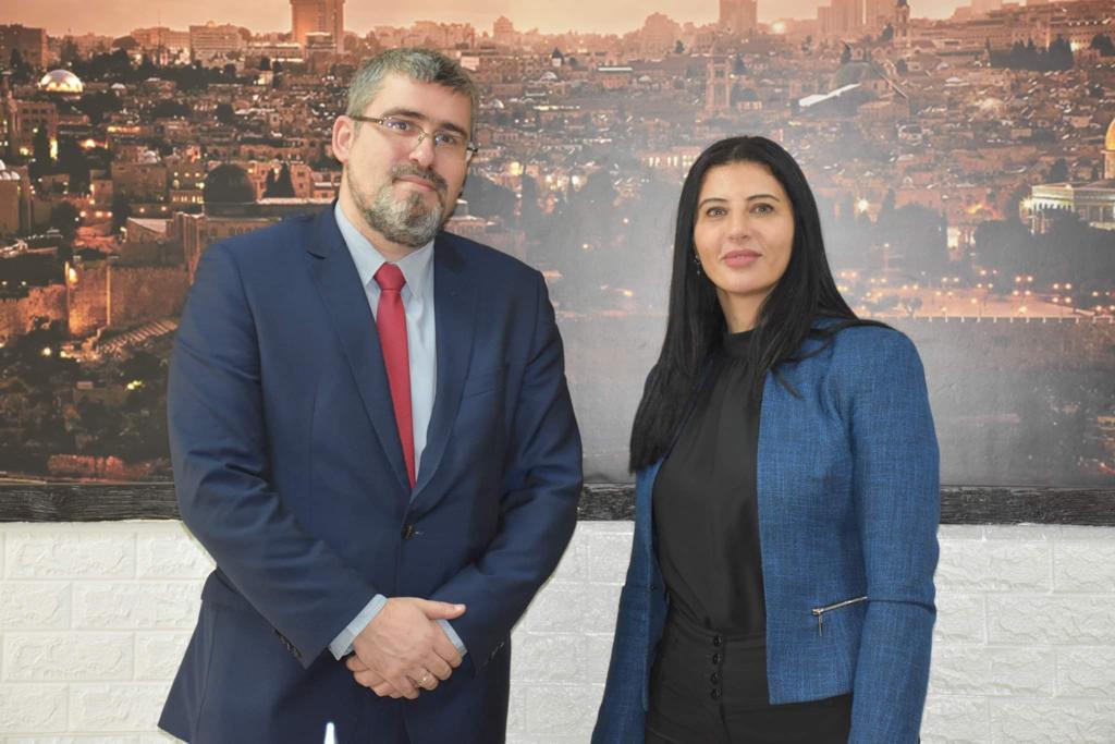 وكيل وزارة الخارجية والمغتربين أمل جادو ونظيرها الصربي نيمانيا ستاروفيتش