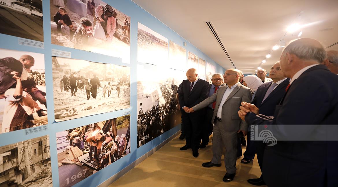 من افتتاح معرض الاونروا الى اين في متحف ياسر عرفات، تصوير: مصطفى أبو دية