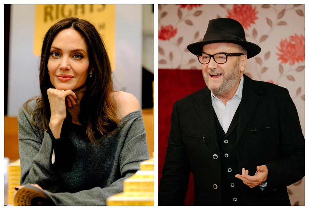 جورج غالاوي وأنجلينا جولي