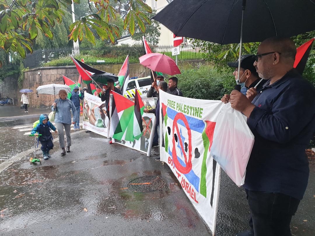 جانب من الوقفة الاحتجاجية