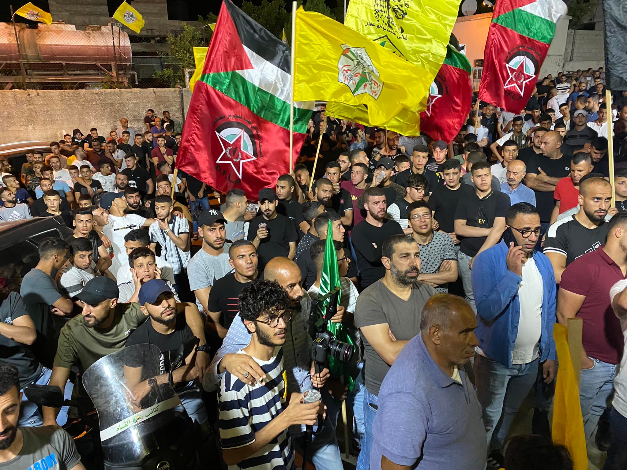 جانب من المسيرة(عدسة: ثائر أبو بكر/ وفا)