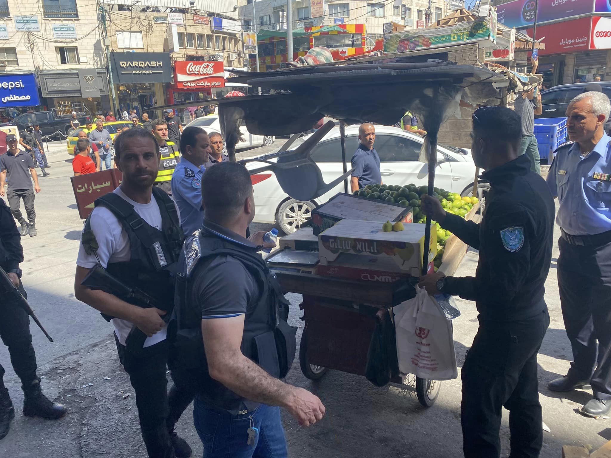 جانب من الحملة. (تصوير ثائر أبو بكر/وفا)