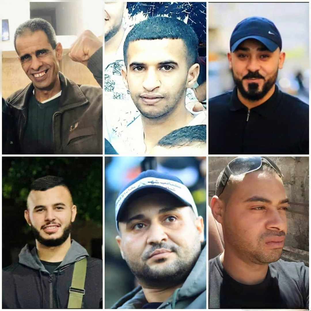 الشهداء الستة في مخيم طولكرم