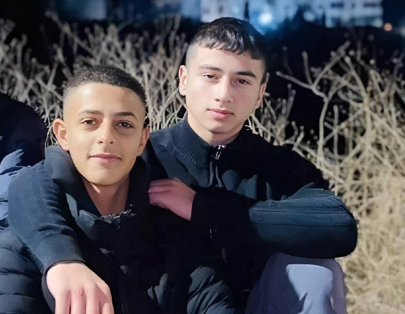 الشهيدان الطفلان خالد عامر حميدات وسليمان محمد كنعان