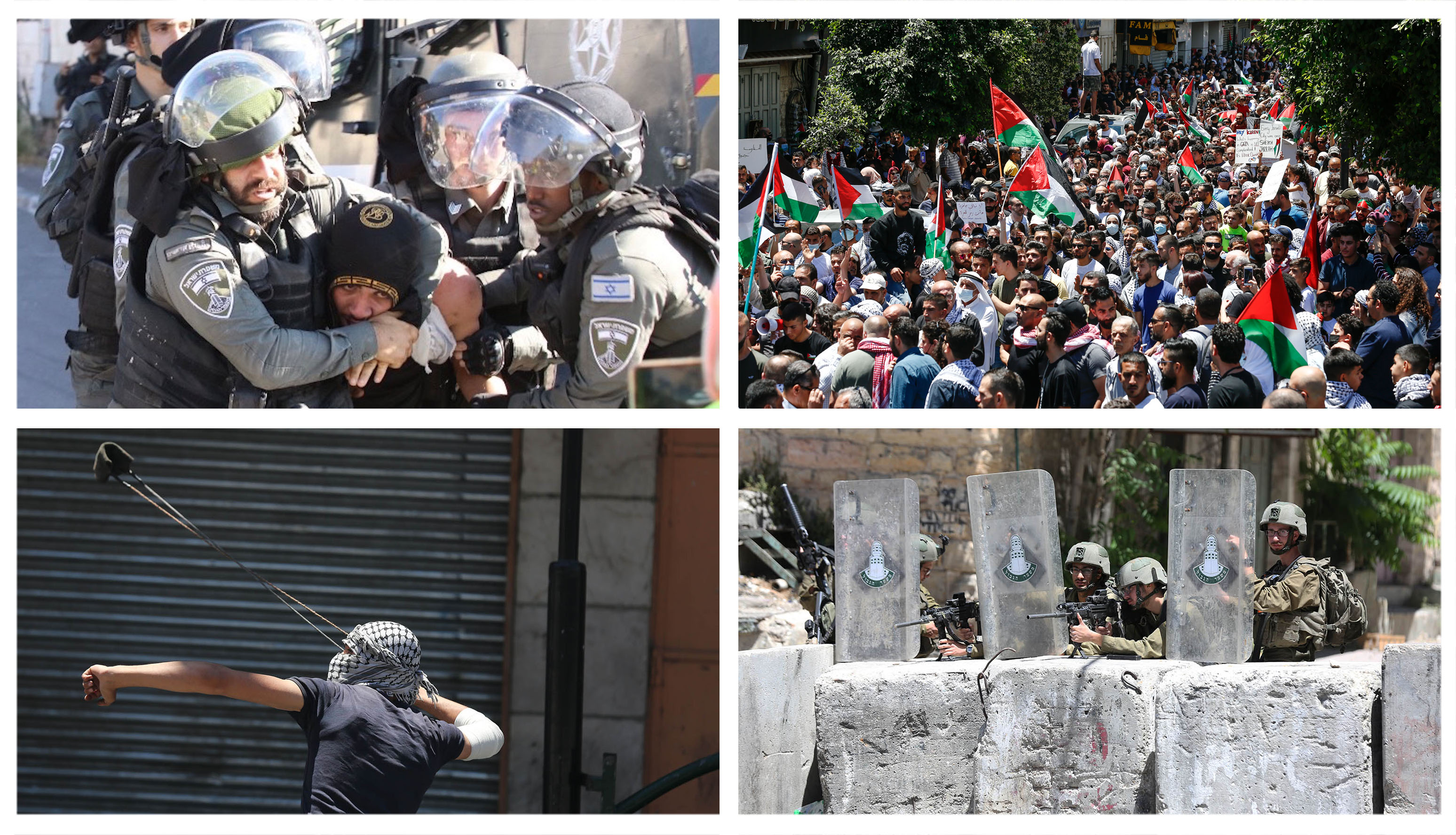 جانب من المسيرات والمواجهات مع الاحتلال 
