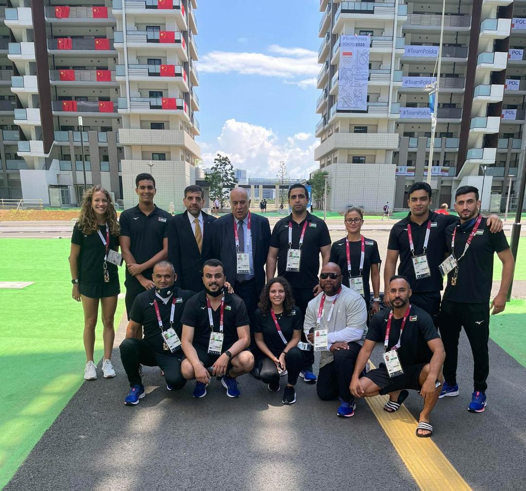 الرجوب خلال لقائه بعثة دولة فلسطين المشاركة في أولمبياد طوكيو