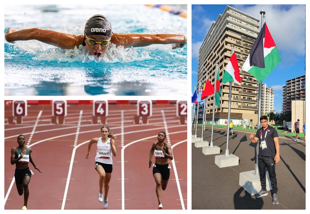 الربّاع محمد حمادة، والسبّاحة دانيا نور والعدّاءة هناء بركات