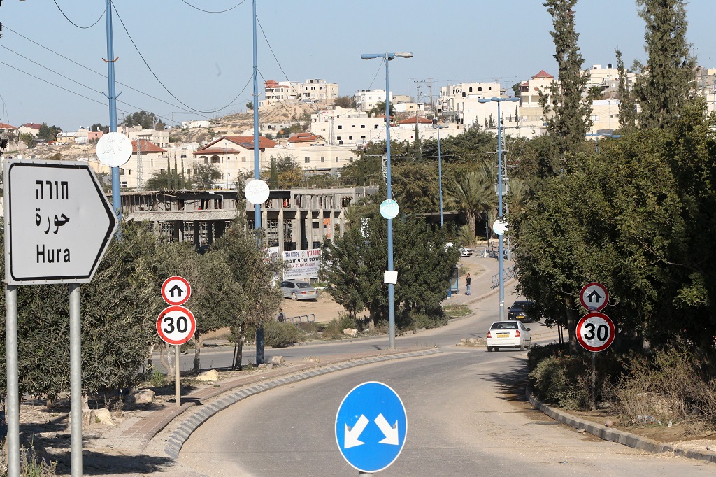 قرية حورة في النقب، مسقط رأس الشهيد محمد خالد العصيبي (أرشيف: أ ف ب)