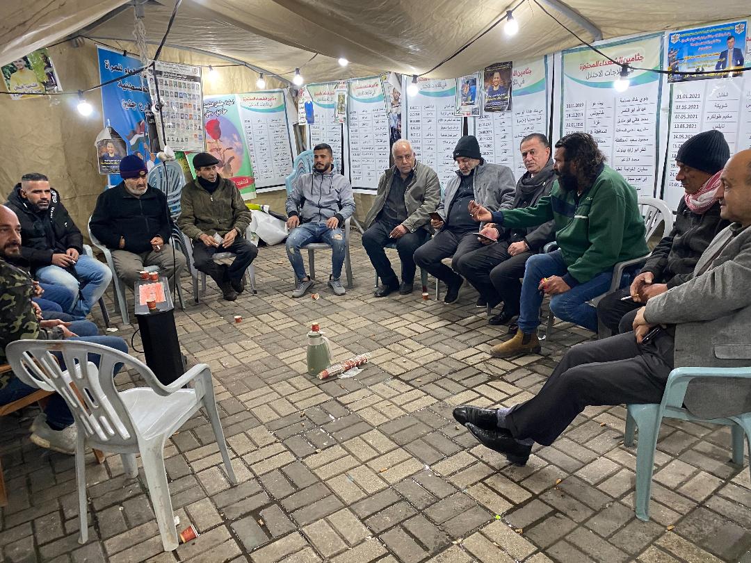 خلال الوقفة/ تصوير ثائر أبو بكر 