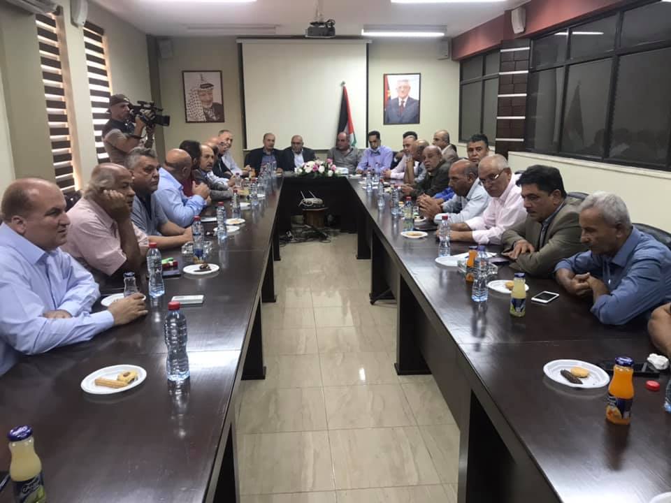 جانب من الاجتماع (عدسة: ثائر أبو بكر "وفا")