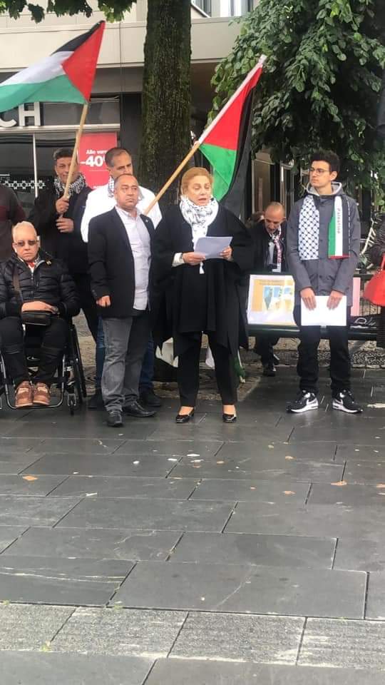 جانب من الوقفة الرافضة للضم