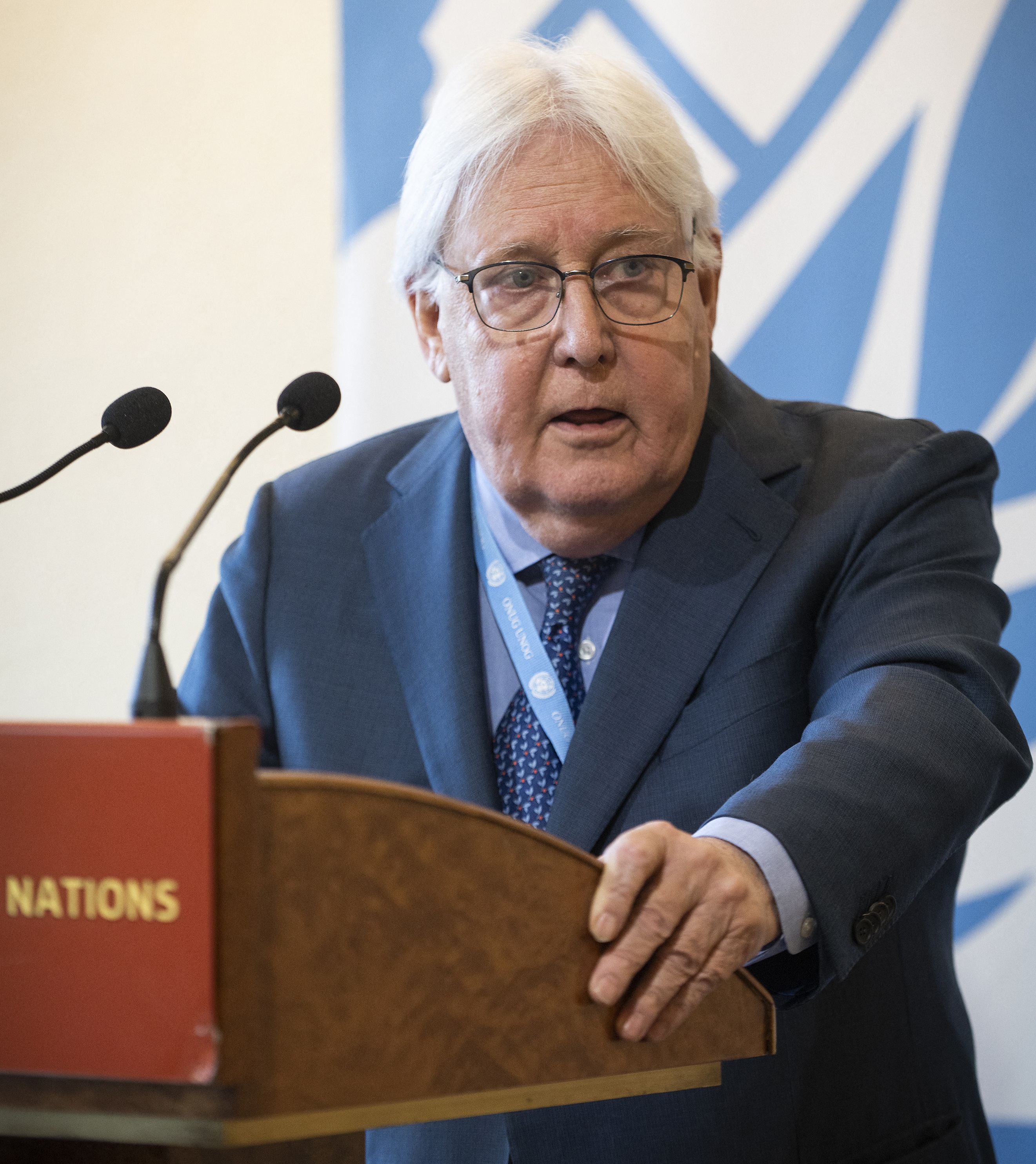 وكيل الأمين العام للأمم المتحدة للشؤون الإنسانية، منسق الإغاثة في حالات الطوارئ، مارتن غريفيث (ا ف ب)