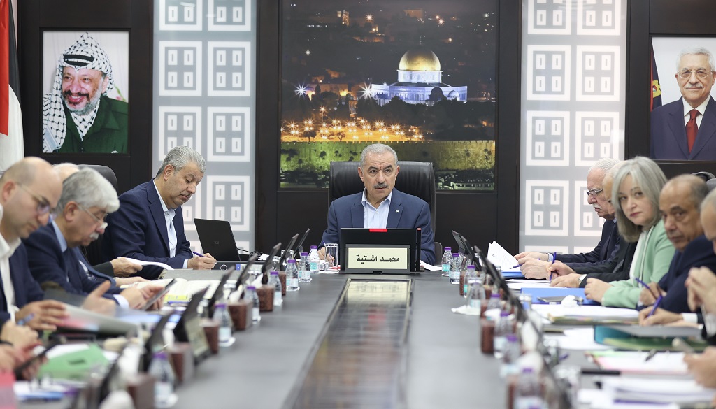جانب من جلسة مجلس الوزراء الأسبوعية في رام الله-تصوير: شادي حاتم