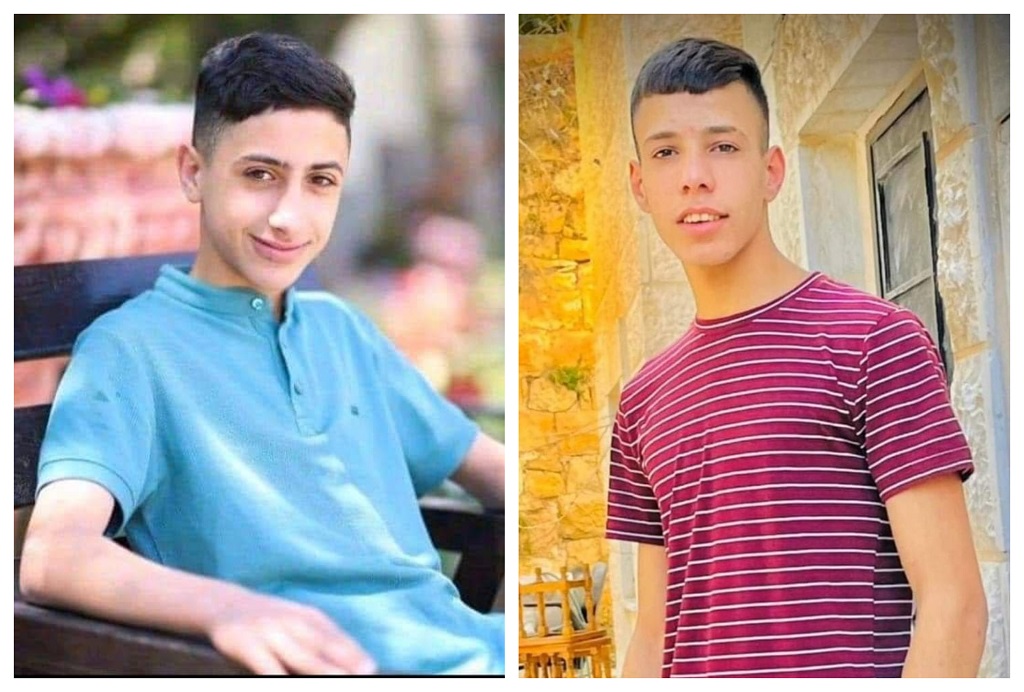 الشهيدان مهدي لدادوة (يمين الصورة) وعادل داوود 