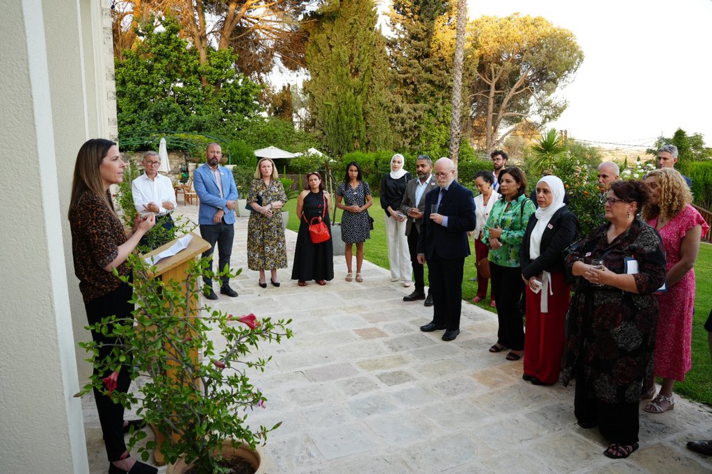 جانب من حفل إطلاق الشبكة في القدس 