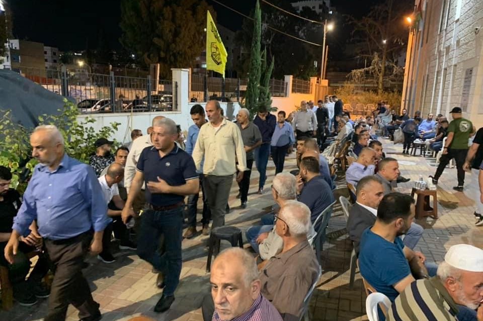 بيت عزاء الشهيد الطبيب عبد الله الأحمد "أبو التين" في جنين (تصوير: ثائر أبو بكر/وفا)