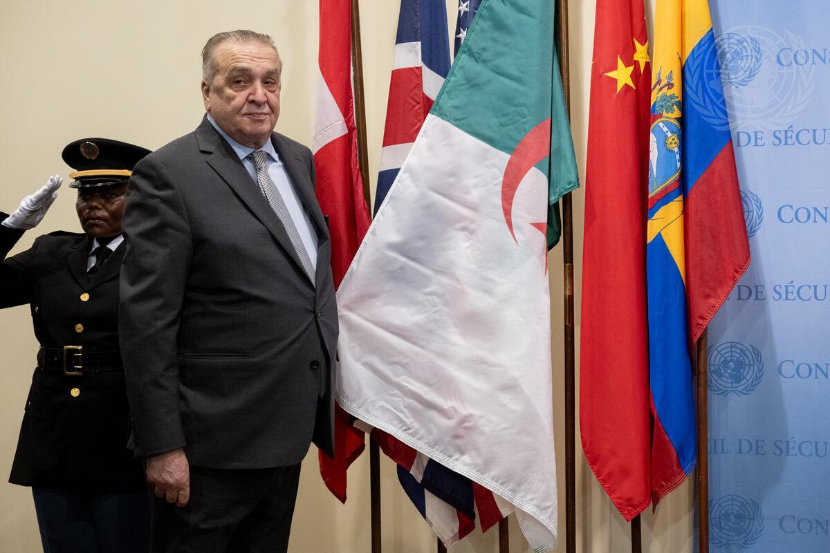 المندوب الدائم للجزائر لدى الأمم المتحدة السفير عمار بن جامع 