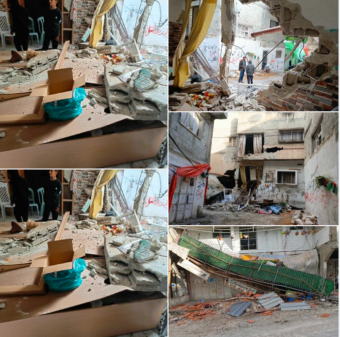  آثار الدمار الذي خلّفه الاحتلال في مخيم طولكرم (تصوير: وفا عواد)