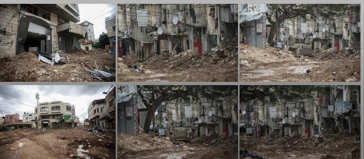 آثار الدمار الذي خلّفه الاحتلال في مخيم طولكرم (تصوير: وفا)