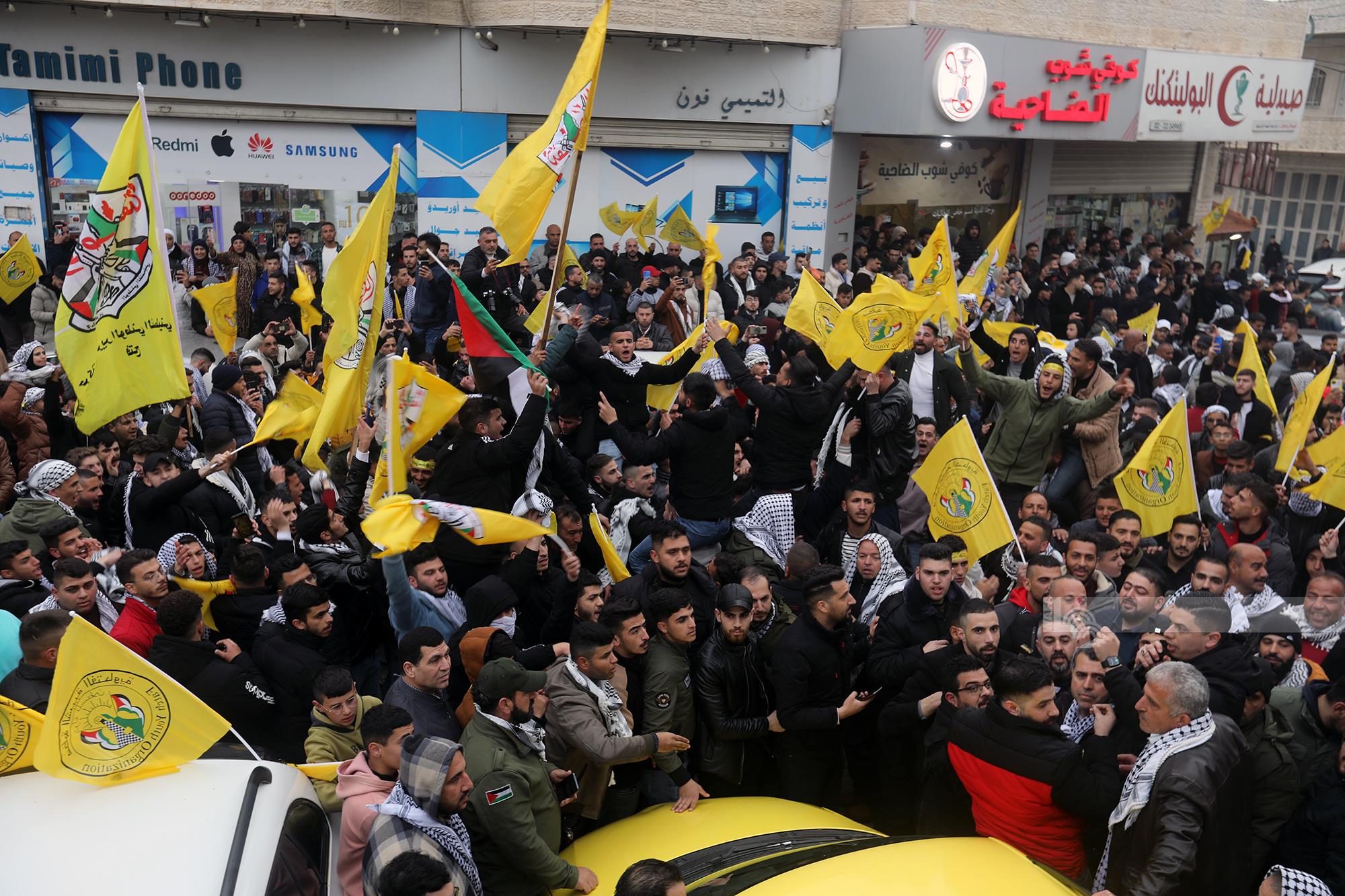 فوز حركة الشبيبة الطلابية في انتخابات مجلس طلبة جامعة البولتيكنك لعام 2023 (عدسة: مشهور وحواح/ وفا)