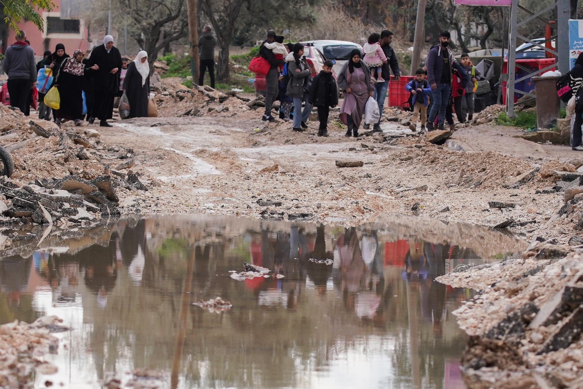 نزوح السكان من مخيم جنين (أرشيف وفا)