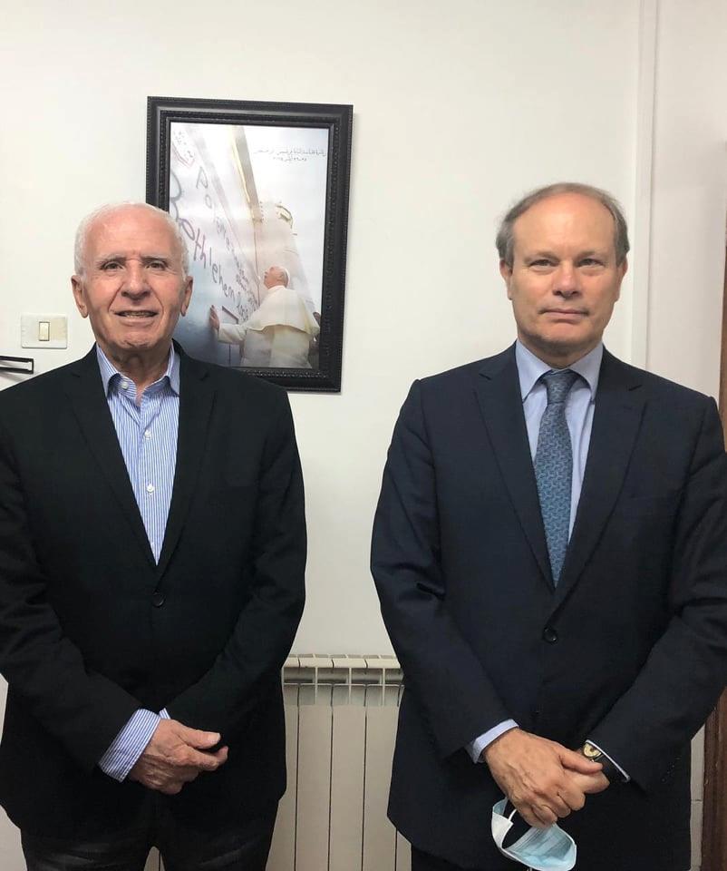 الأحمد خلال لقائه القنصل الفرنسي العام