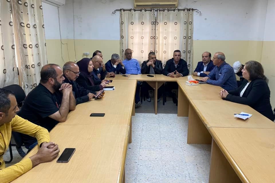 جانب من الاجتماع (عدسة: ثائر أبو بكر/وفا)