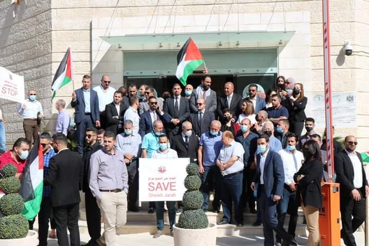 جانب من الوقفة الاحتجاجية