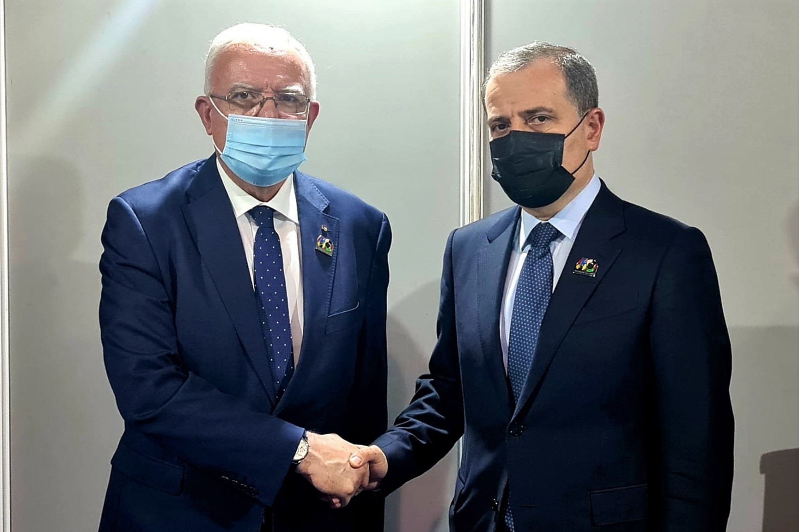  وزير الخارجية والمغتربين رياض المالكي ونظيره الأذربيجاني جيحون بيراموف