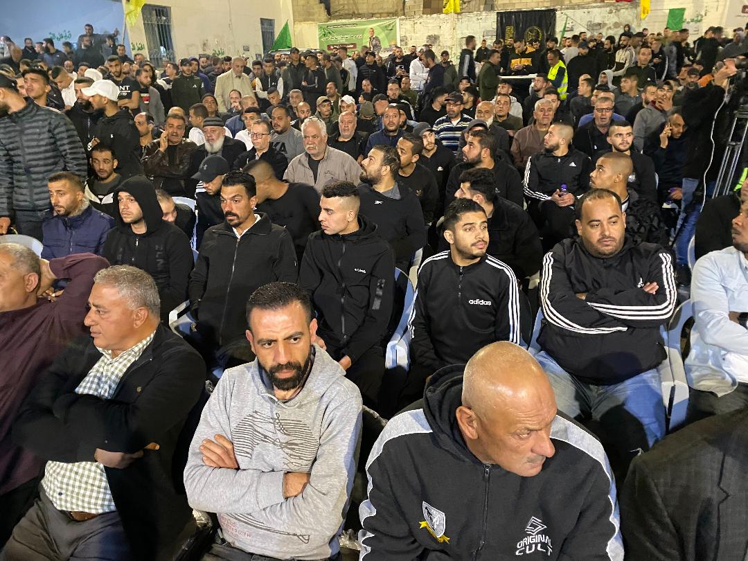 مهرجان تأبيني للشهداء في مخيم جنين. (عدسة: ثائر أبو بكر/ وفا)