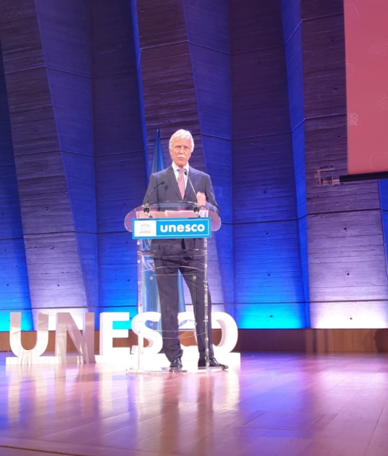 وزير التربية مروان عورتاني لدى مشاركته في أعمال القمة التحضيرية لقمة تحويل التعليم 2022