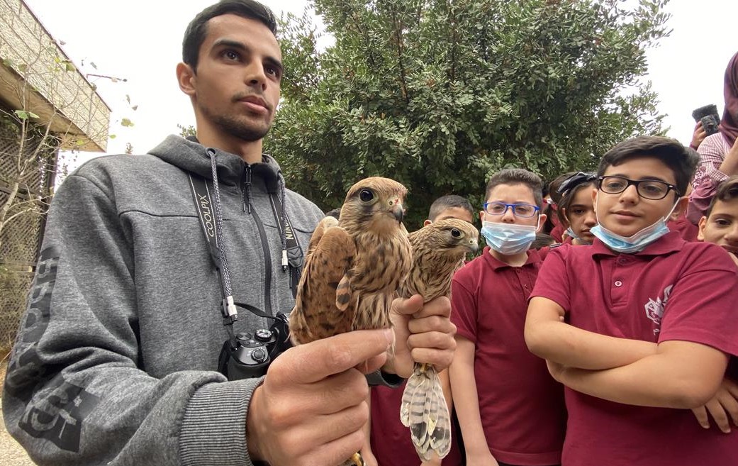 مركز التعليم البيئي وسلطة جودة البيئة يدشنان أسبوع الطيور الثامن عشر. (عدسة: أحمد مزهر/وفا)