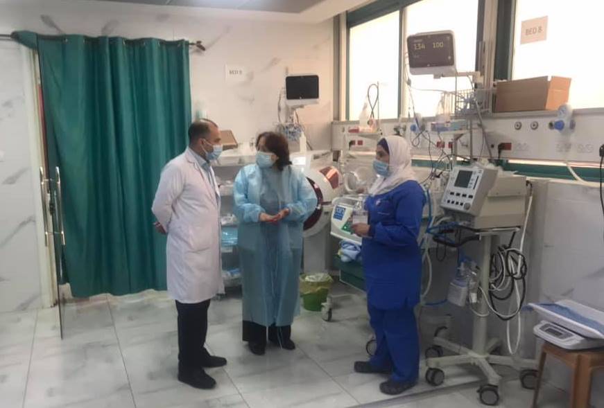 وزيرة الصحة مي الكيلة تطلع على الواقع الصحي في جنين (عدسة: ثائر أبو بكر/وفا)