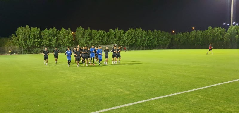 جانب من تدريبات الفدائي الشاب فور وصوله العراق