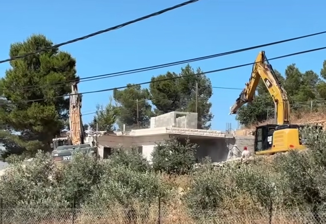 احد المنازل المستهدفة بالهدم في دير رازح