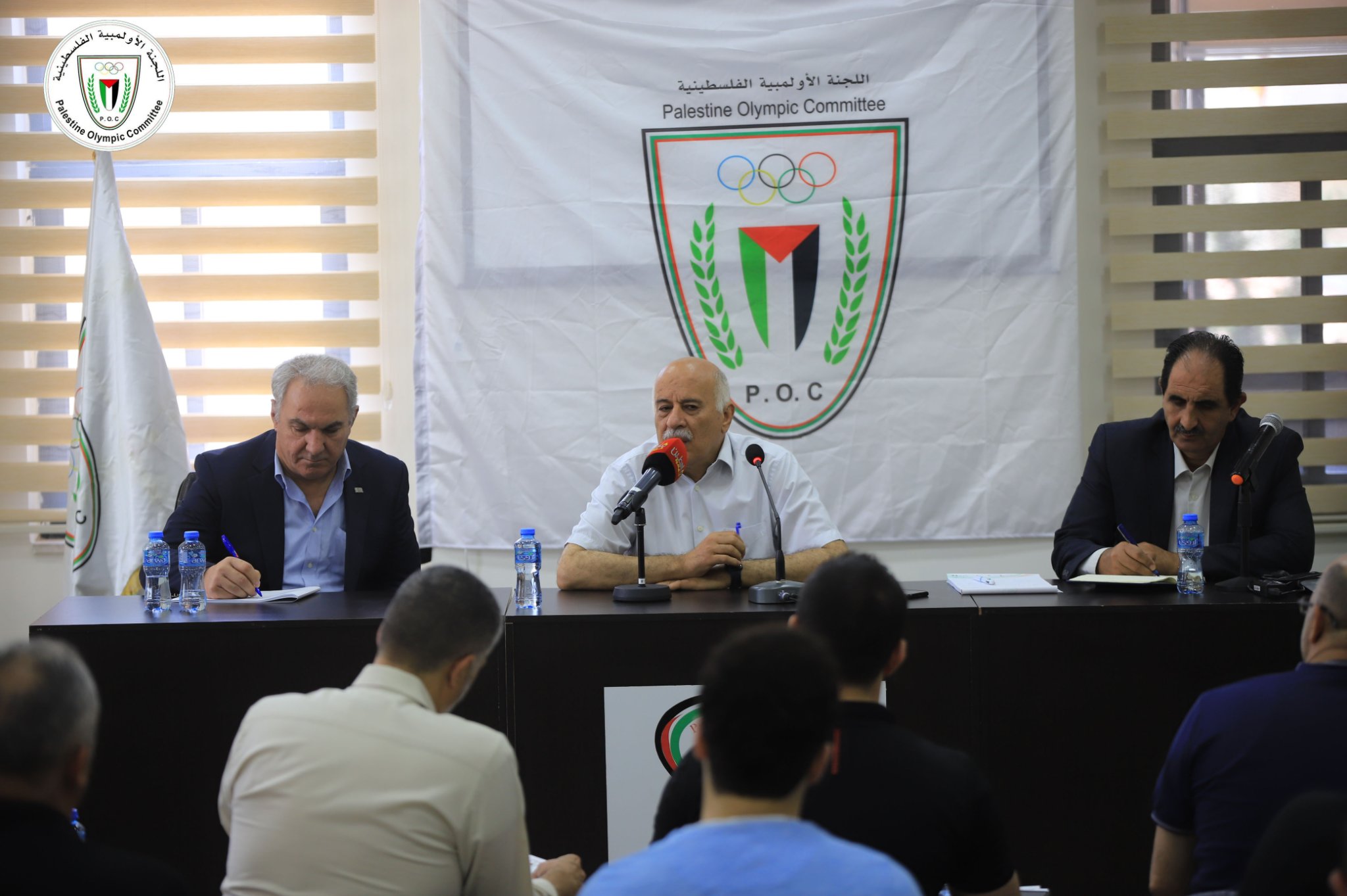 الرجوب يتحدث خلال ورشة عمل المدير الفني التي نظمتها اللجنة الأولمبية