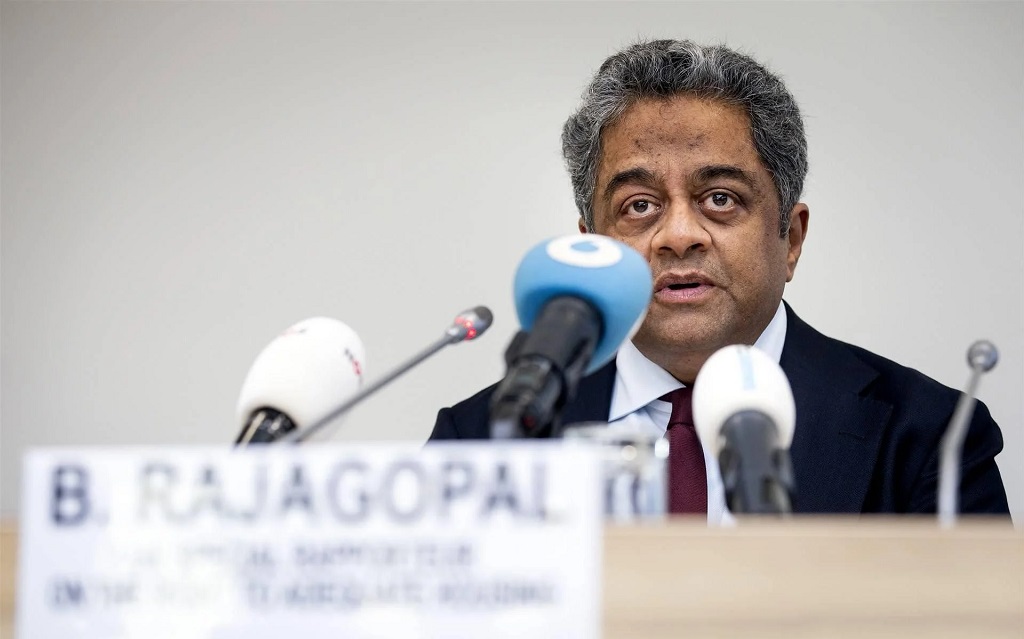 مقرر الأمم المتحدة الخاص المعني بالحق في السكن اللائق، بالاكريشنان راجاجوبال