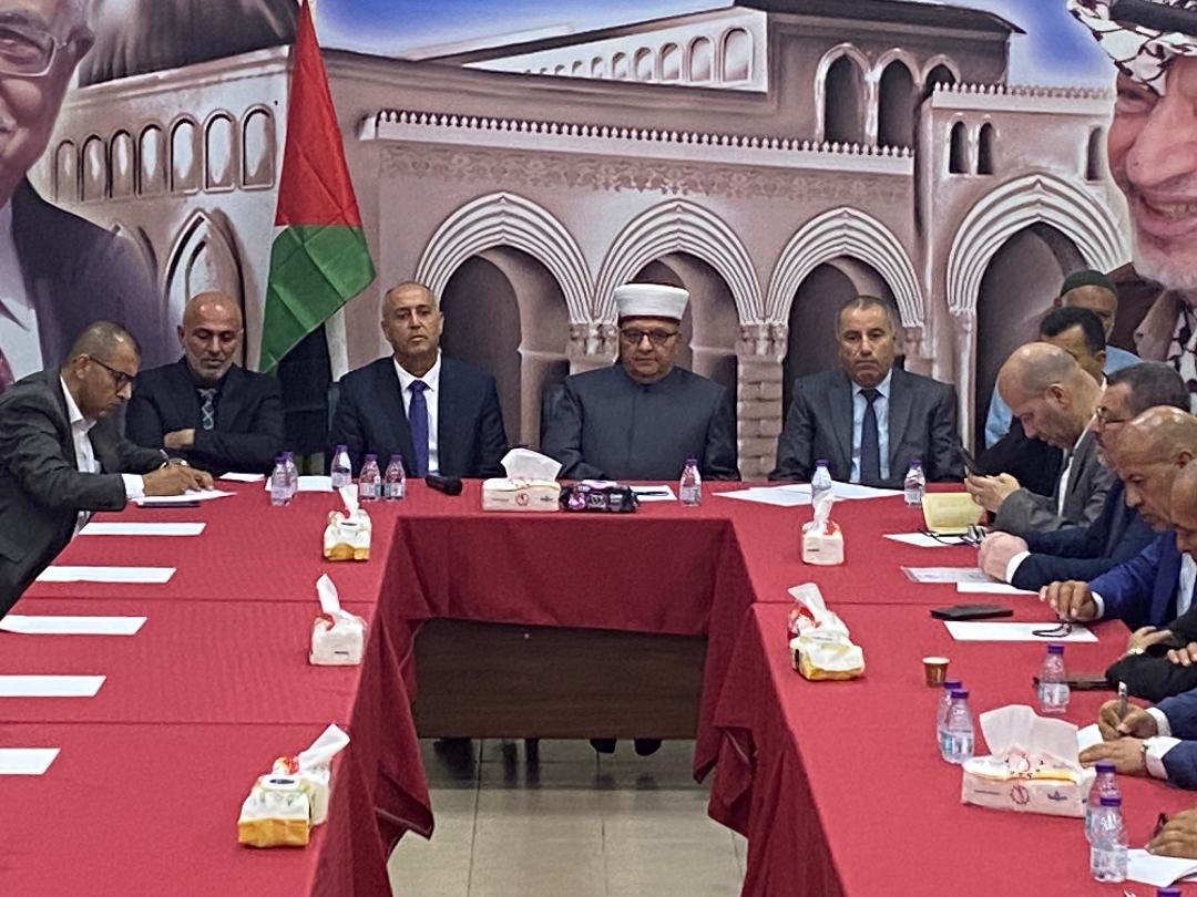 جانب من اللقاء (عدسة: ثائر أبو بكر/ وفا)