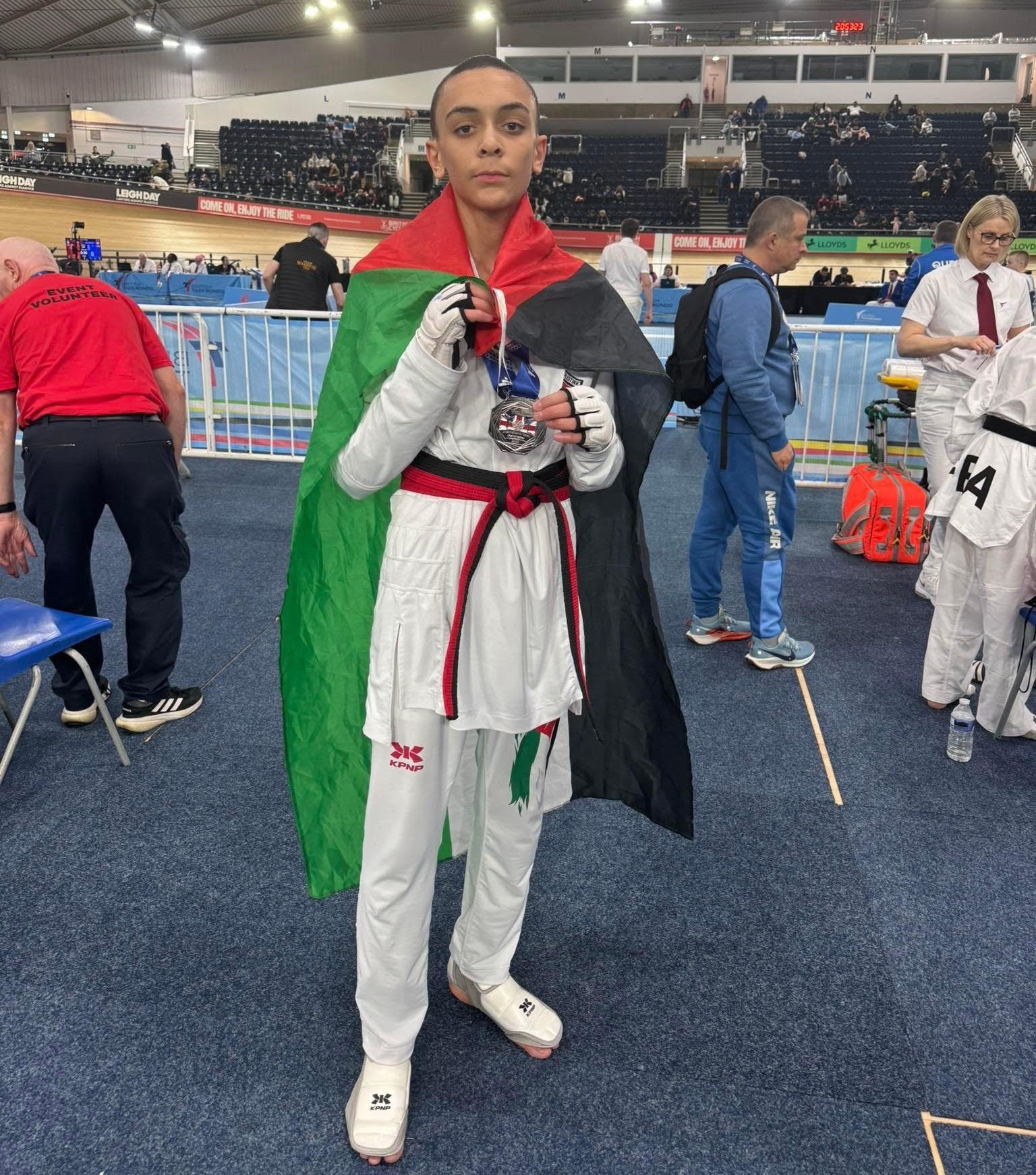 لاعب منتخبنا الوطني للتايكوندو نور السويطي