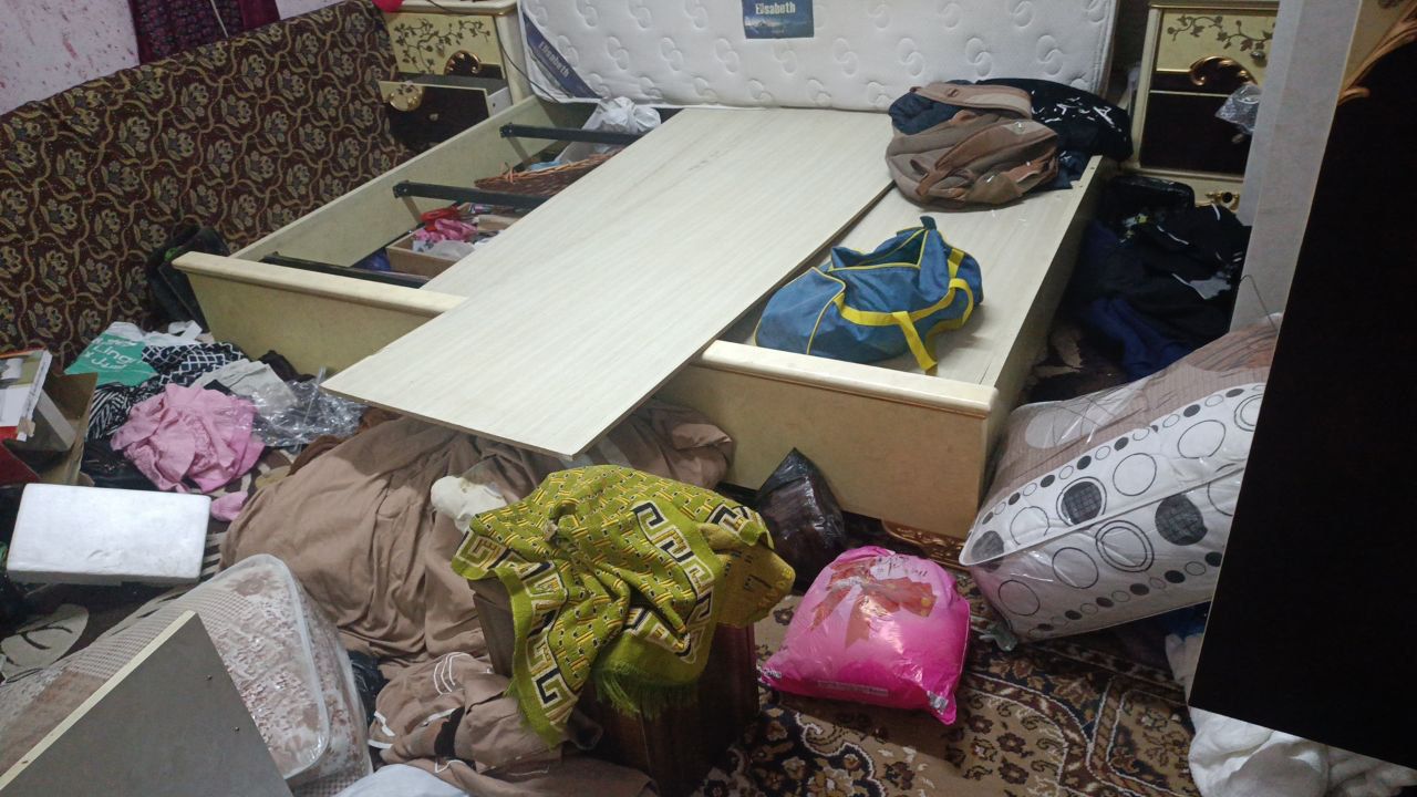 جانب من تدمير محتويات المنازل في الفوار