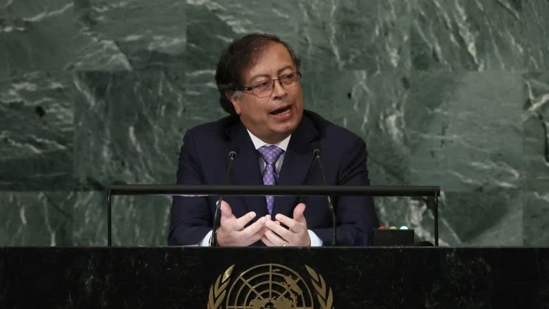 الرئيس الكولومبي يلقي خطابه في الامم المتحدة