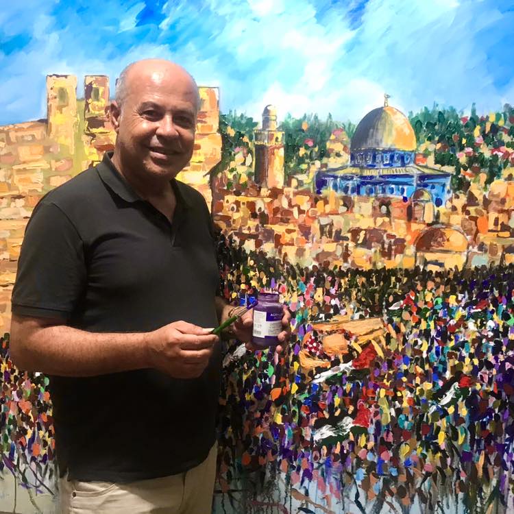 الفنان باسل المقوسي.