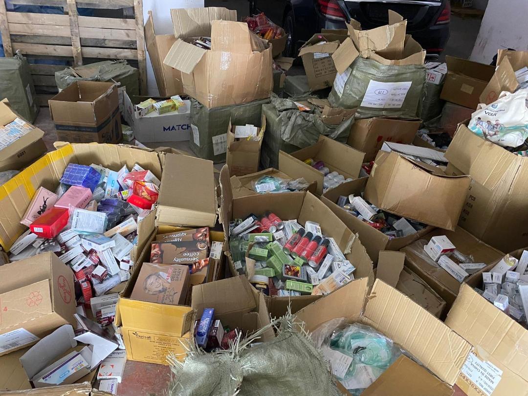 قسم من الأدوية المضبوطة