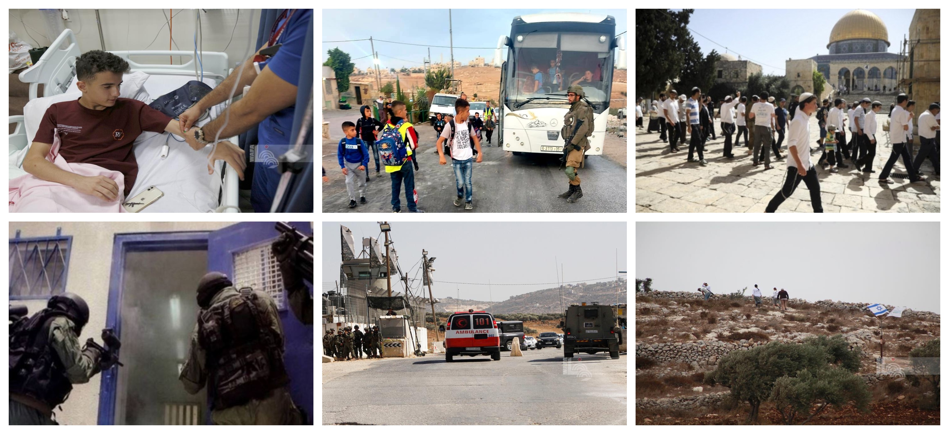 جانب من انتهاكات الاحتلال