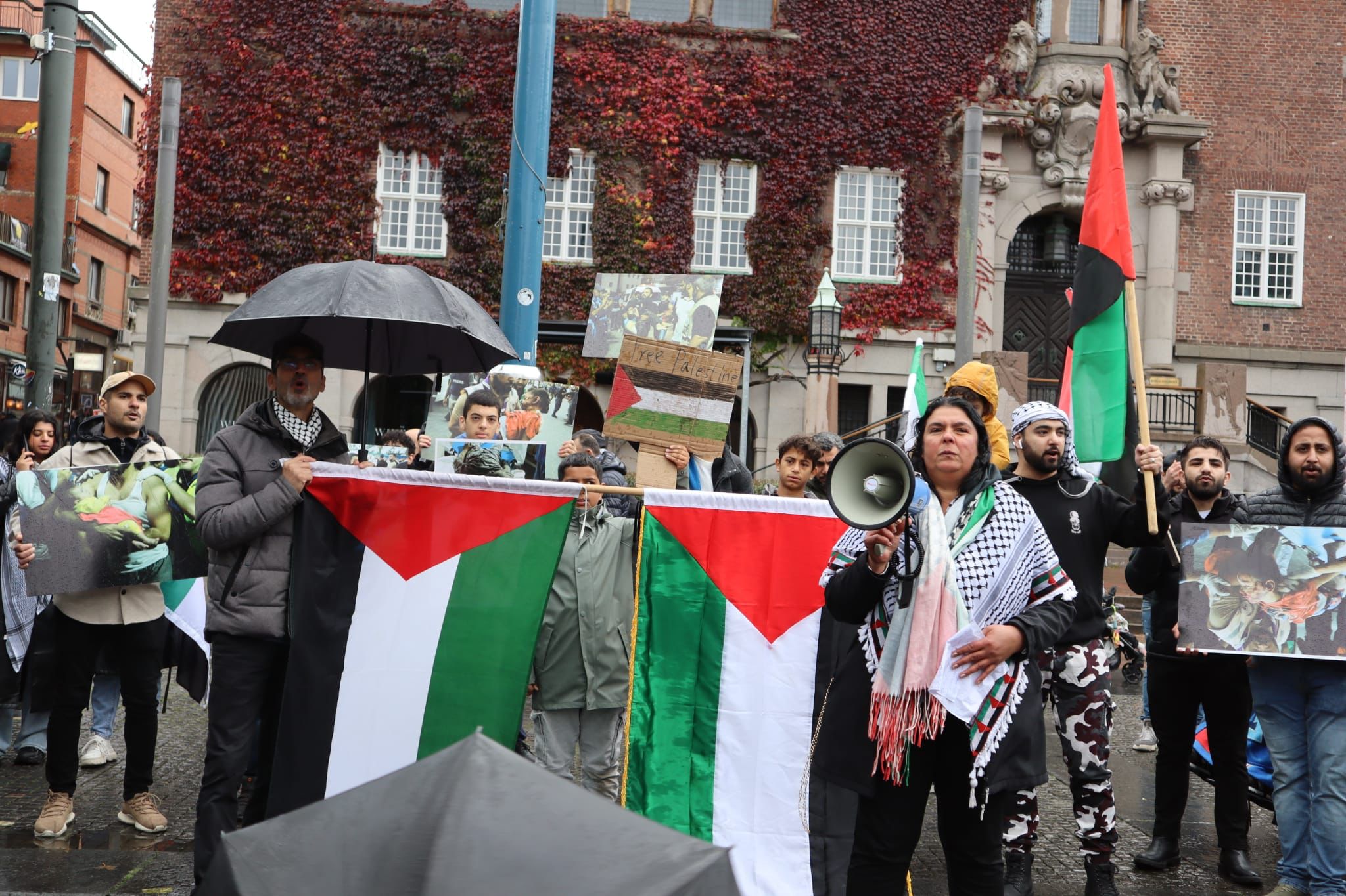 جانب من التظاهرة