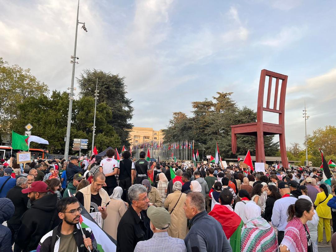 جانب من التظاهرة