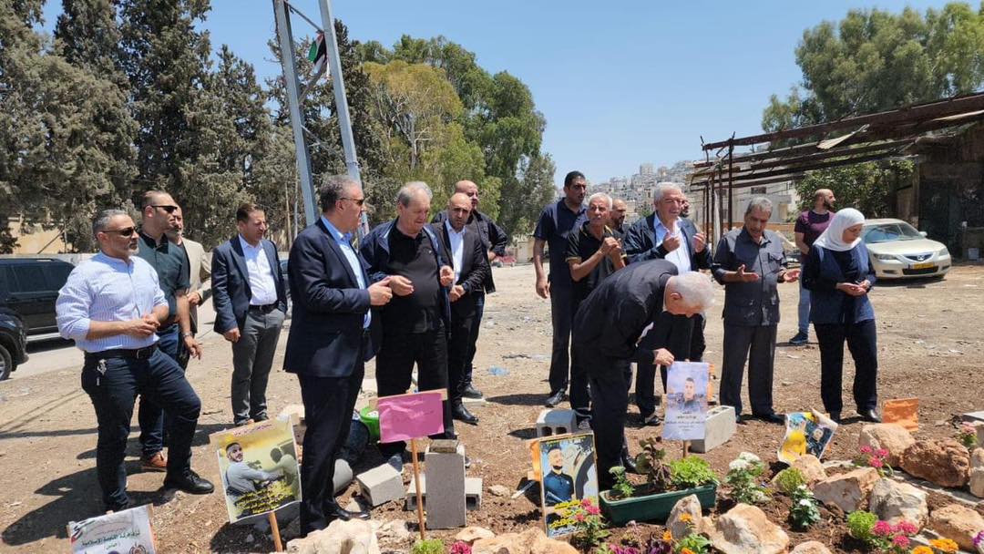 جانب من  جولة الوفد (عدسة: ثائر أبو بكر/ وفا)