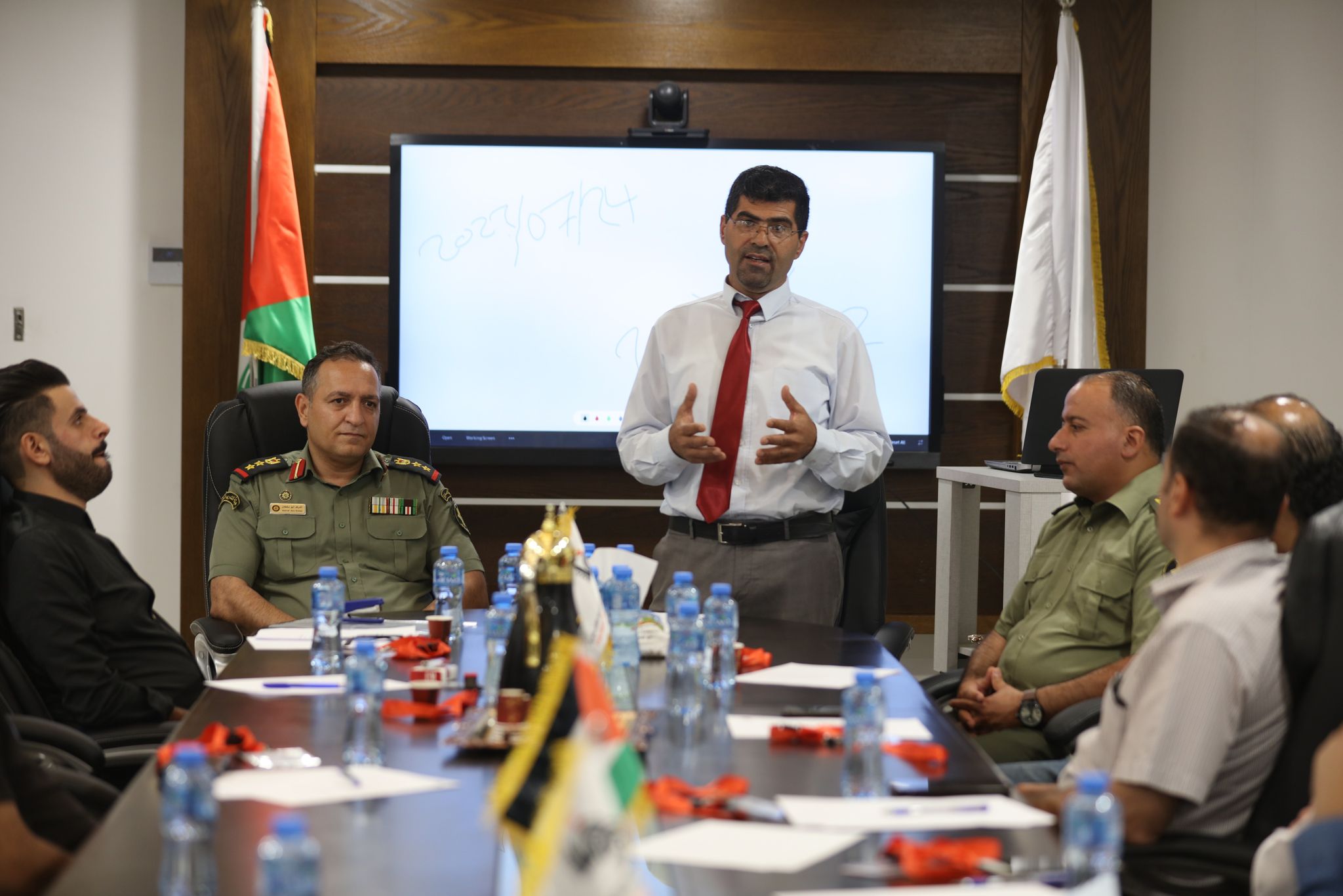 جانب من الدورة التي غقدت في مقر "وفا" تصوير: مصطفى أبو دية)
