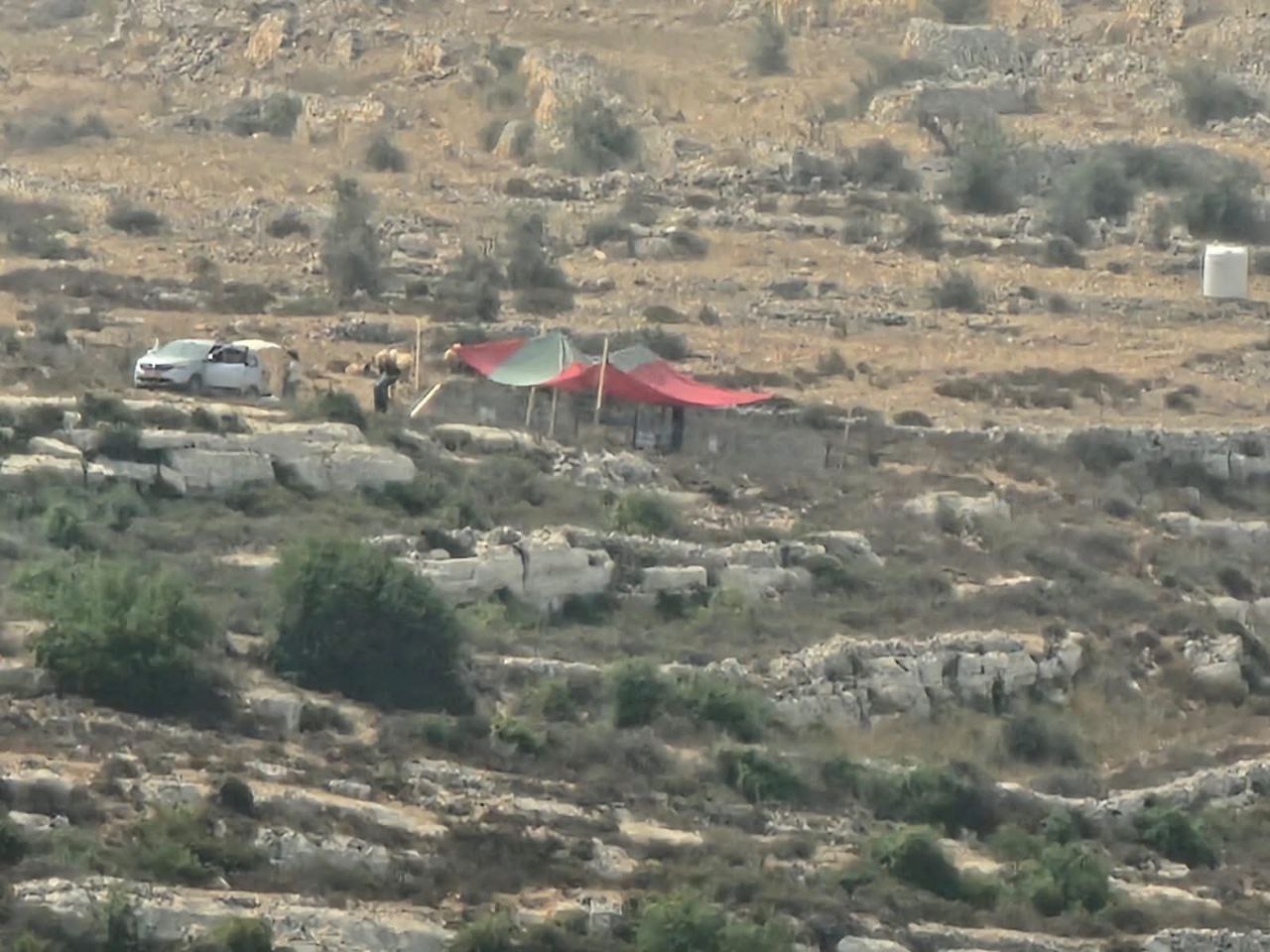 مستعمرون ينصبون خياما على أراضي بلدة عطارة